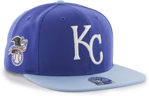 47 Brand MLB Kansas City Royals Sure Shot Two Tone Captain Adjustable Snapback Hat