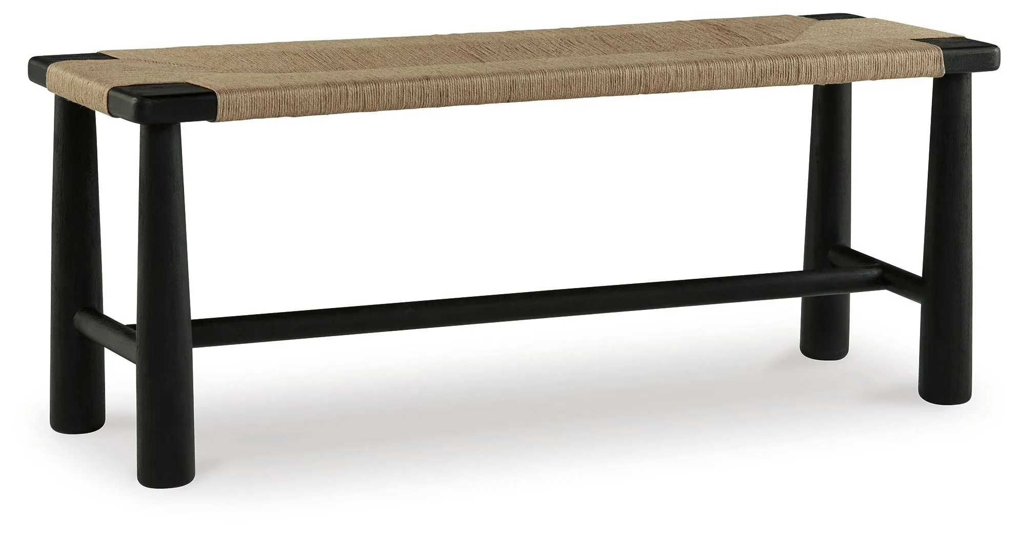 Acerman - Black / Natural - Accent Bench