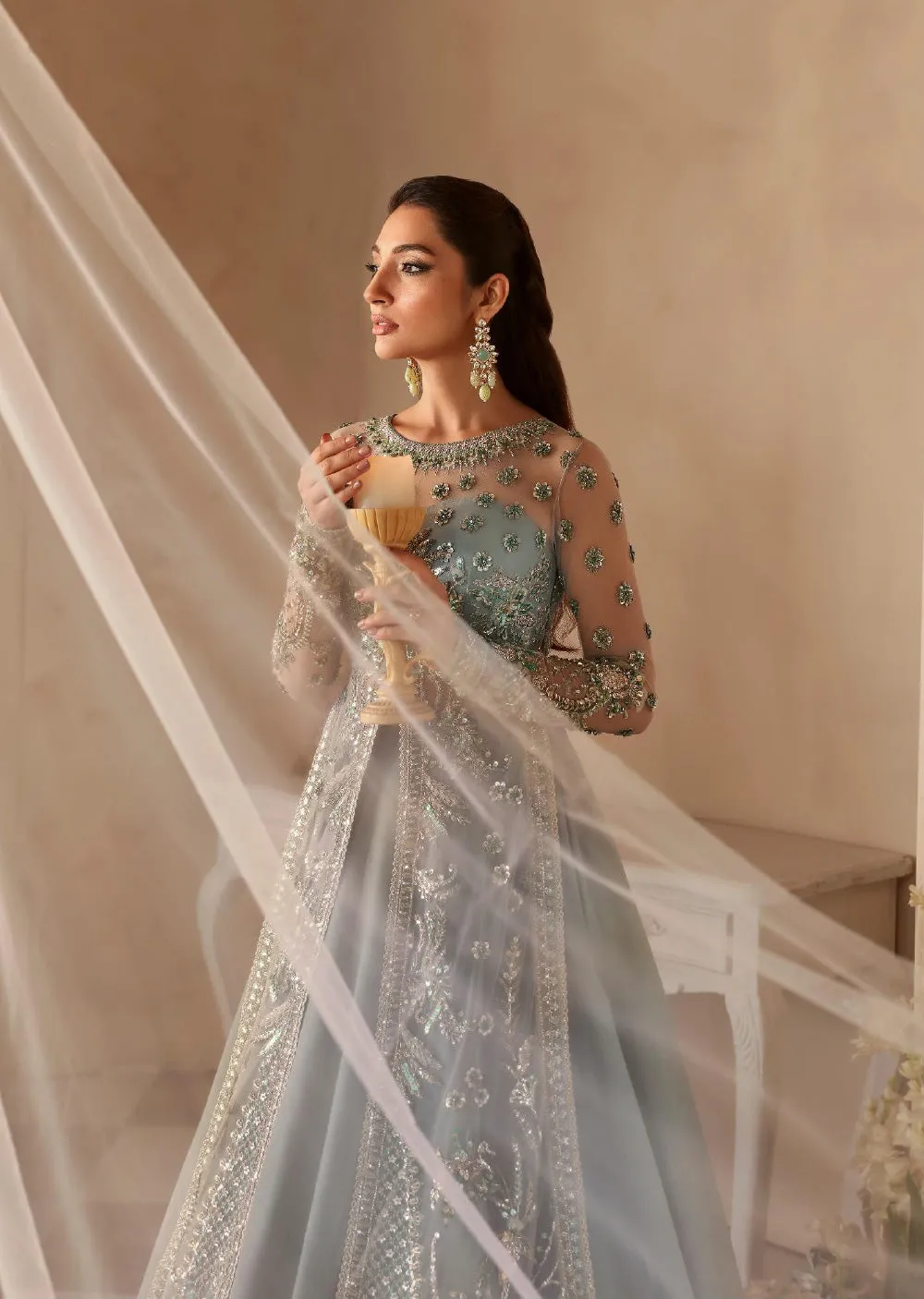 AKB-1548 - Noche - Unstitched - Aleia Luxury Formals by Akbar Aslam 2024