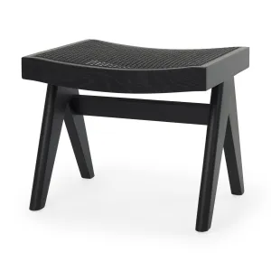 Arvin Stool Black Wood