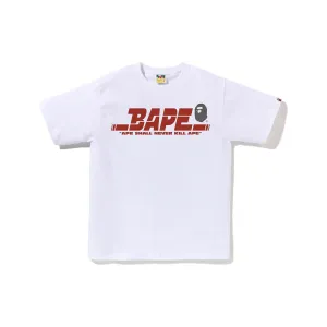 Bape Sports Logo Tee White