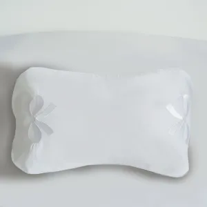 Bows Cotton Embroidered Neck Bolster Case