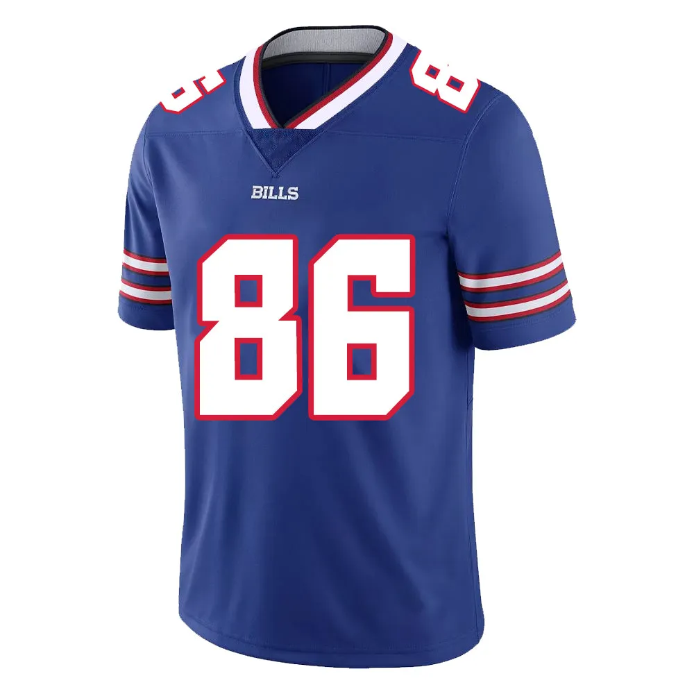 Buffalo Bills Jersey #86 Kincaid Royal Blue Youth Adult Men's Football Team Color Home Player Jersey