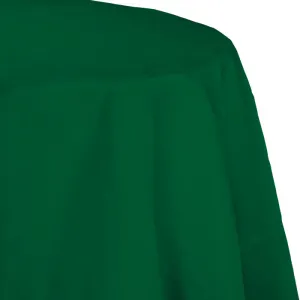 Bulk Hunter Green Round Paper Table Covers 82 inch (12 per Case)