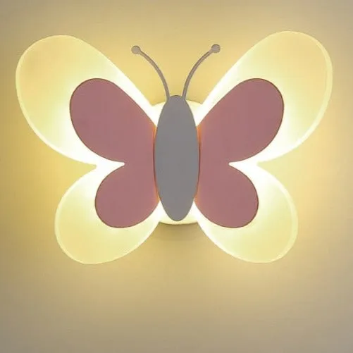 Butterfly-Shaped Led Wall Lamp Acrylic Decorative Lighting for Kid's Room