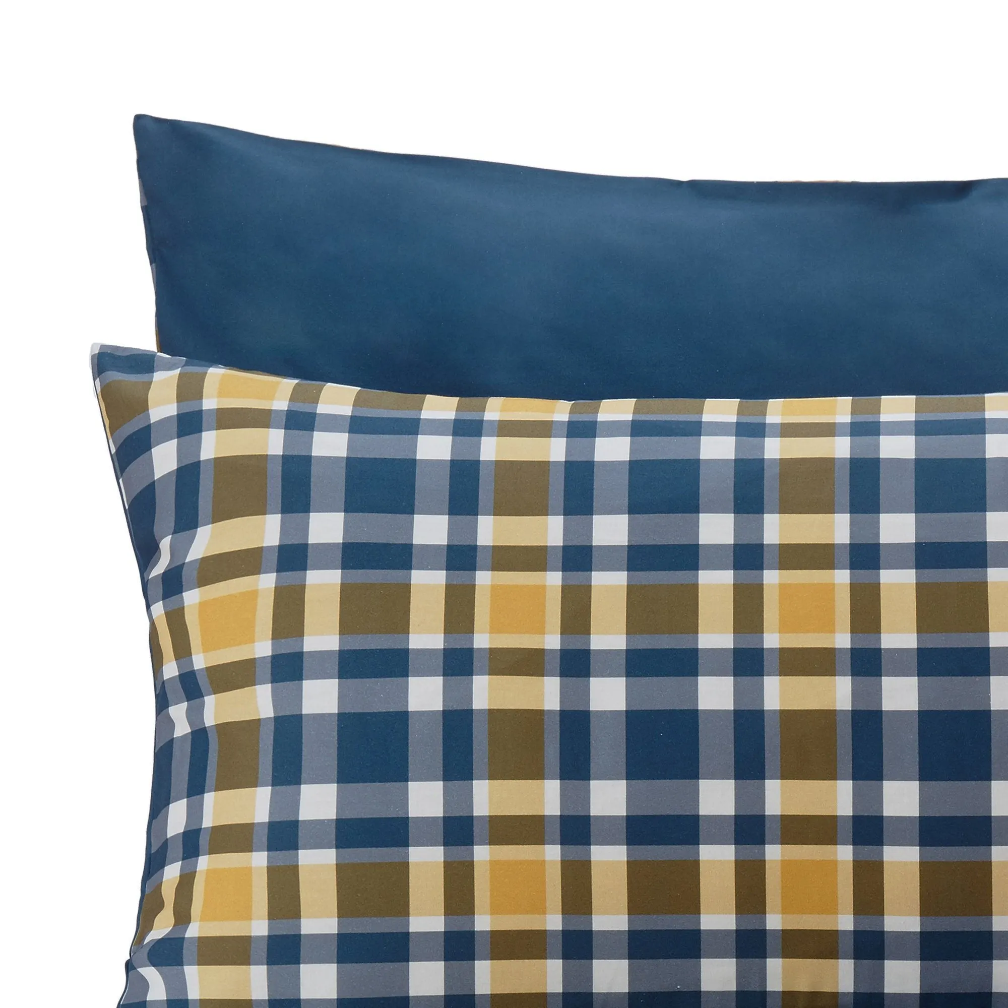 Cabril Cotton Bedding [Dark blue/Mustard/White]