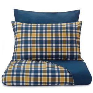 Cabril Cotton Bedding [Dark blue/Mustard/White]