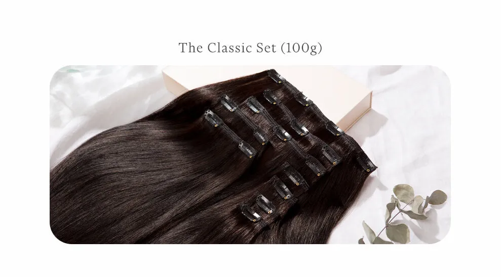 Dark Sandy Blonde, 16" Classic Clip-In Hair Extensions, #10 | 100g