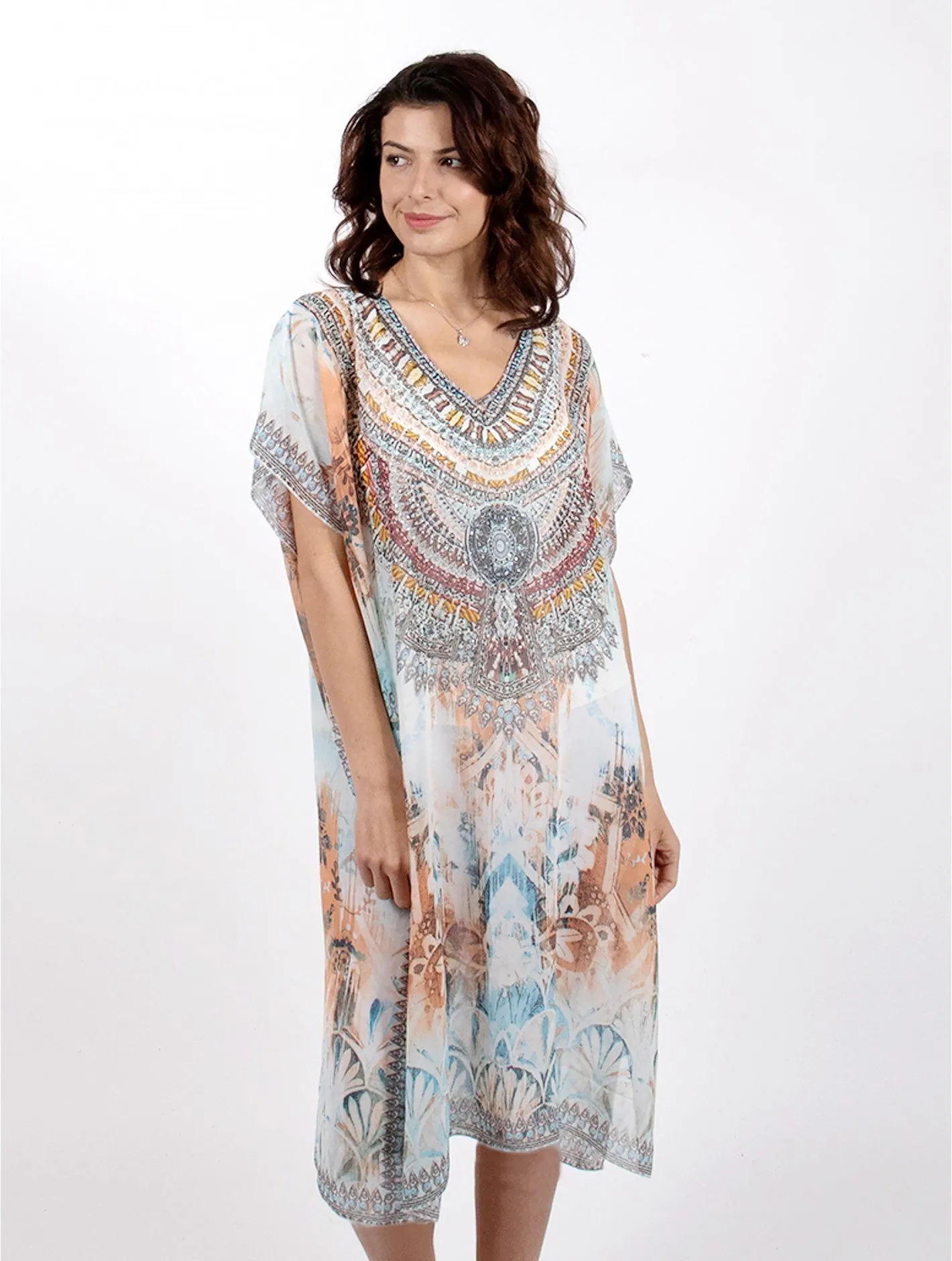 Dress - Chiffon - Printed