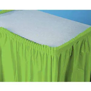 Fresh Lime Plastic Table Skirt