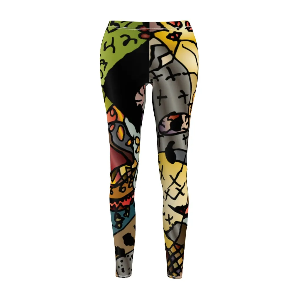 Gauwman Women's Cut & Sew Casual Leggings Youth Artist Design