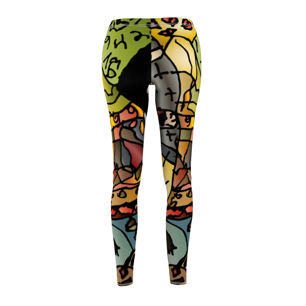 Gauwman Women's Cut & Sew Casual Leggings Youth Artist Design