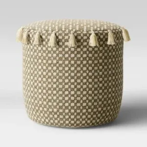 Gemma Pouf Tassels Natural - Opalhouse