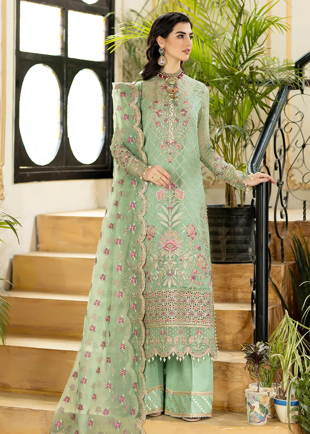 Green Wedding Formal Suit | Imrozia Premium | Jhalak '23 | I-183 - JUSTAJOO