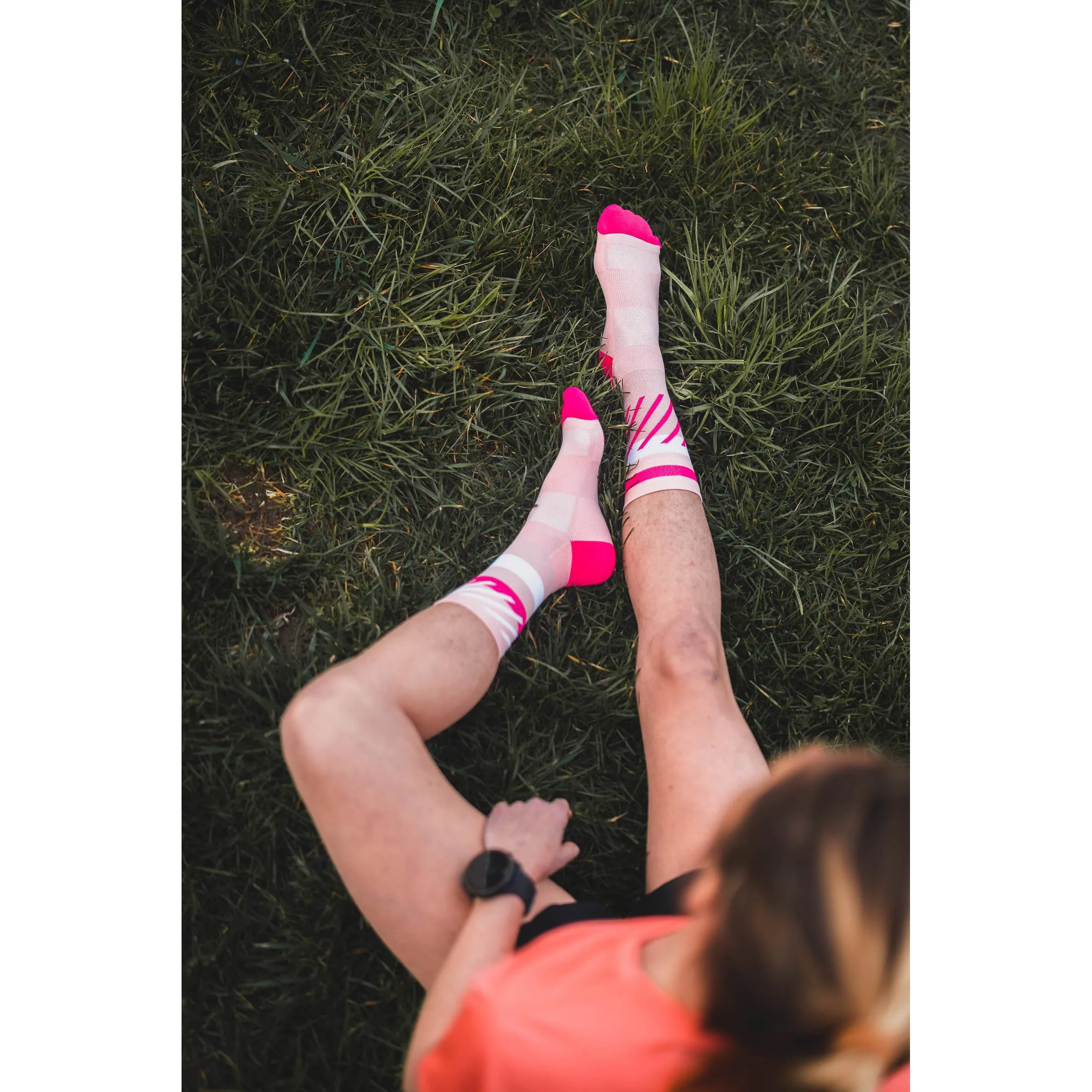 INCYLENCE RUNNING SOCKS - DISRUPTS LIGHT PINK