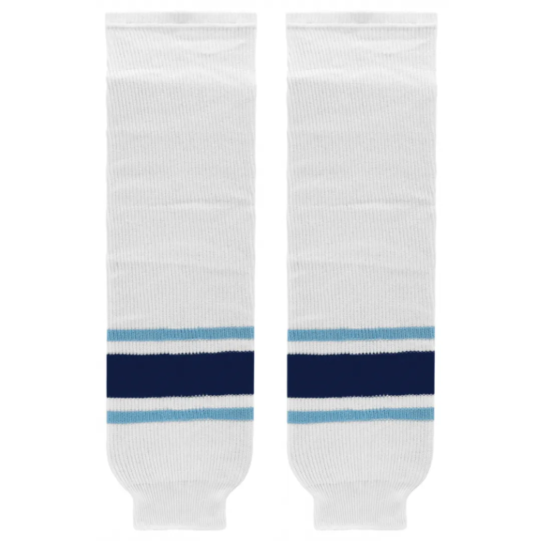 K1 Sportswear University of Maine Black Bears White Knit Ice Hockey Socks