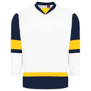 Kobe 5200 White/Navy/Gold Midweight League Hockey Jersey