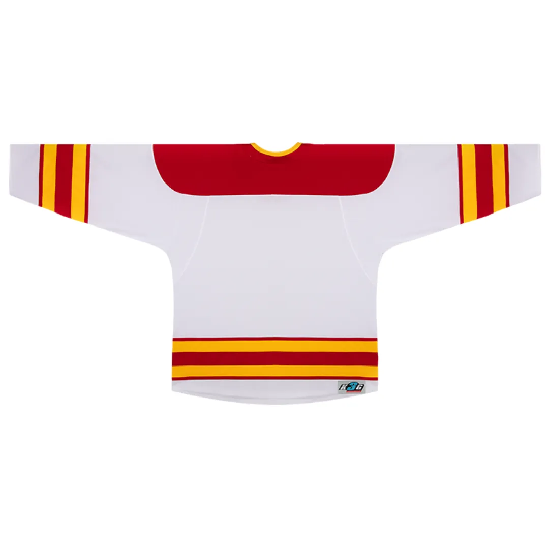 Kobe Sportswear K3G48W 2021 Calgary Flames Home White Pro Series Hockey Jersey