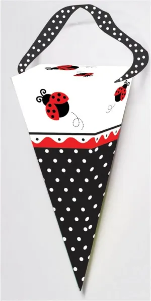 Ladybug Fancy Cone Shape Favor Box