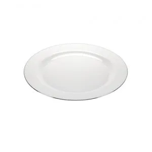 Magnificence - 7.5" Pearl Plate - Silver Edge - 10 Count (Case Qty: 120)