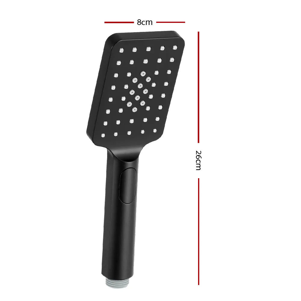 Matte Black High-Pressure Handheld Shower Head 3 Spray Modes