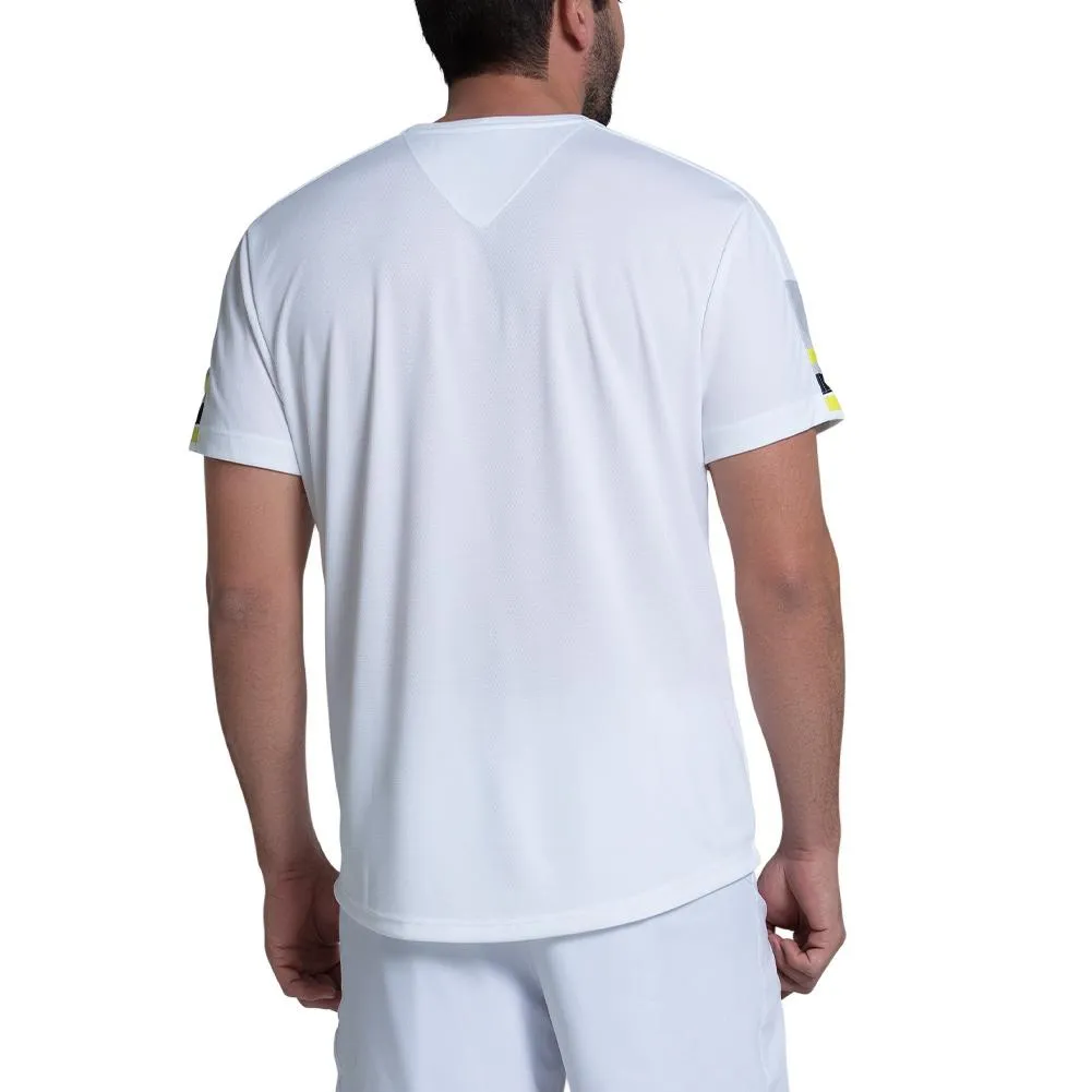 Men`s Counter Strike Short Sleeve Tennis Crew White