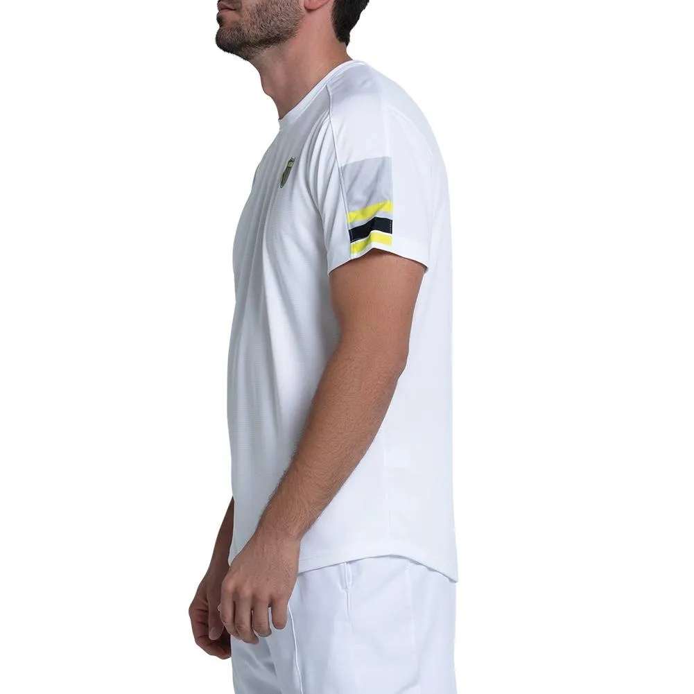 Men`s Counter Strike Short Sleeve Tennis Crew White