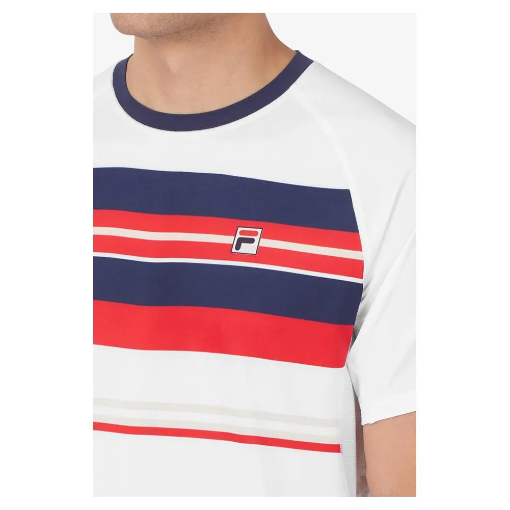 Men`s Heritage Stripe Tennis Crew