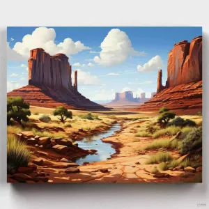 Monument Valley Painting by Numbers