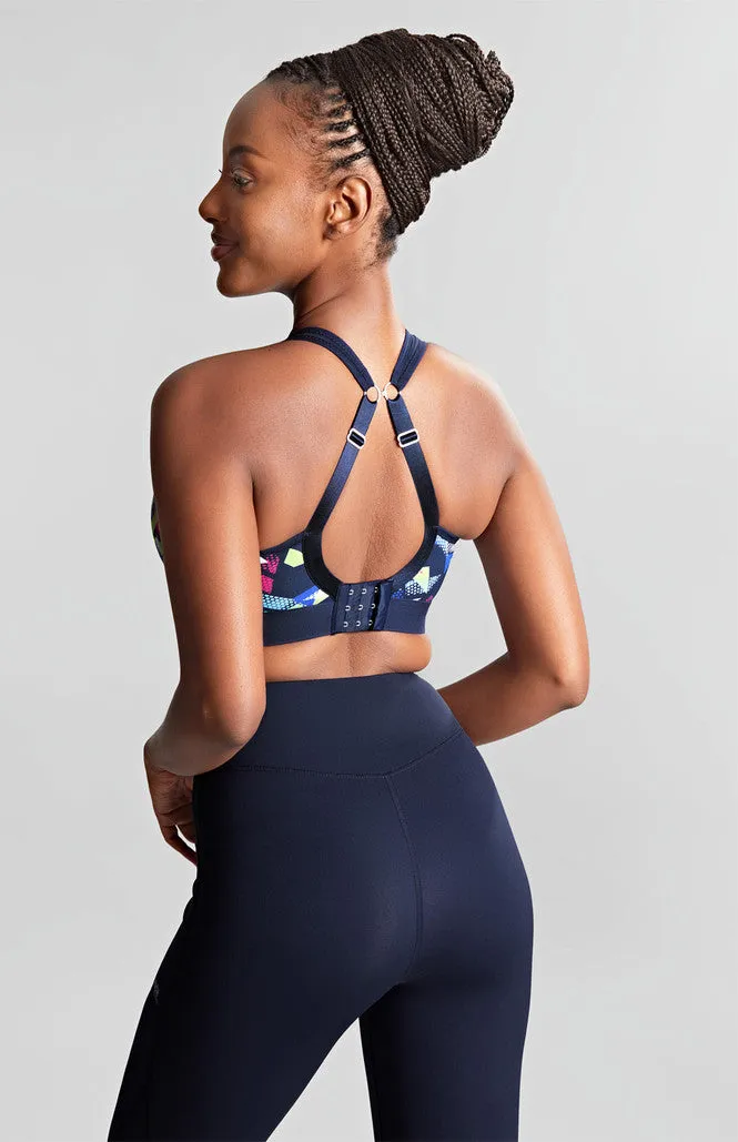 Non Wired Sports Bra In Graphic Print - Panache