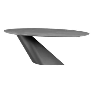 Oblo Grey Oval dining table