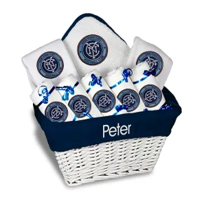 Personalized New York City FC Large Basket - 9 Items