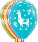 Sempertex 11" Llama Print assortment Balloon 50/pk,