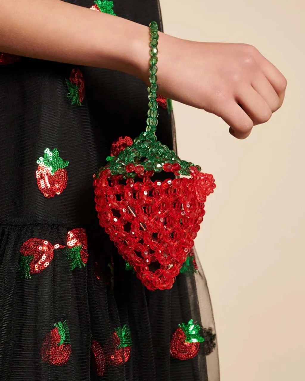 Strawberry Bead Bag