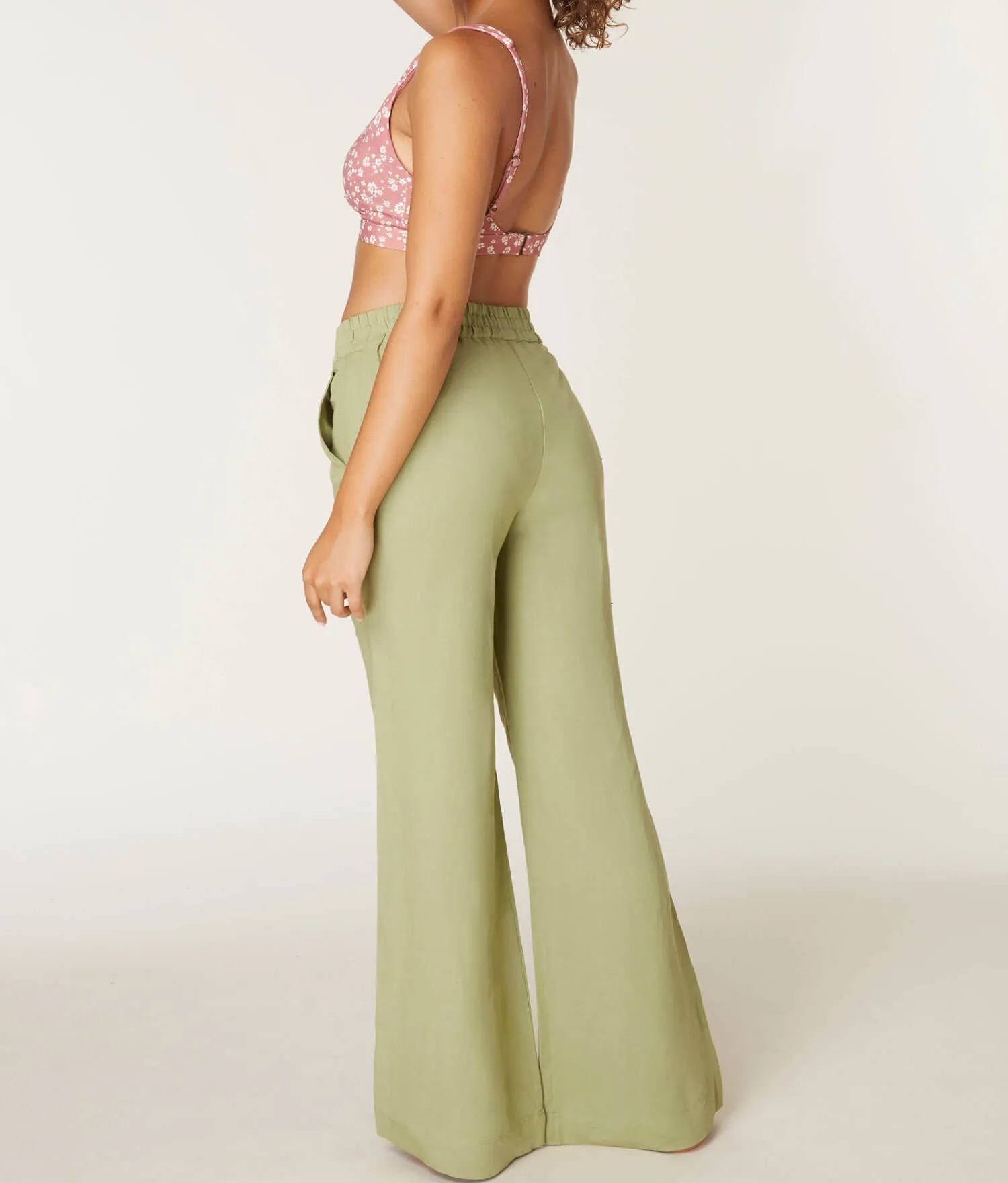 The Madeira Pant - Linen - Ivy