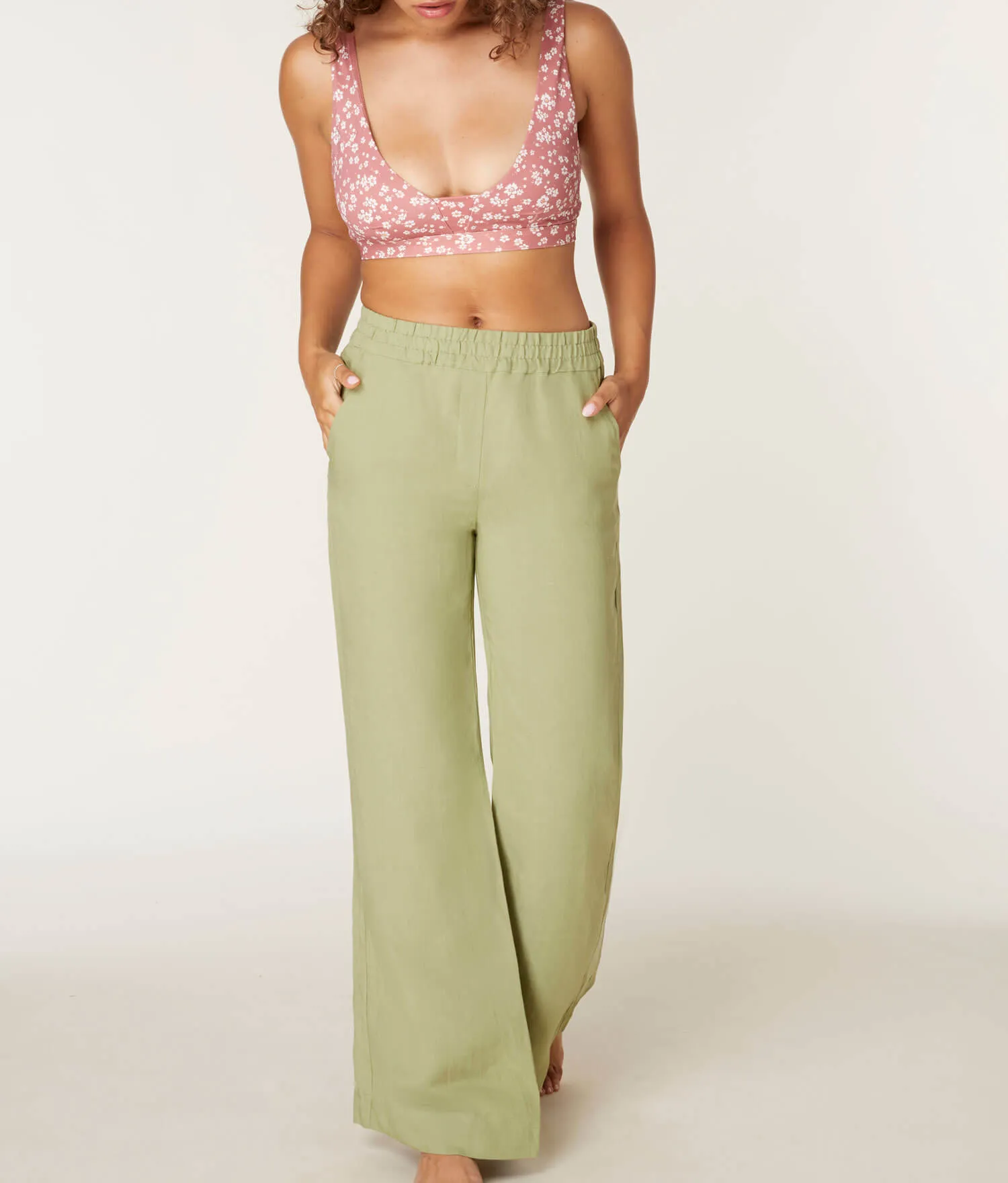 The Madeira Pant - Linen - Ivy