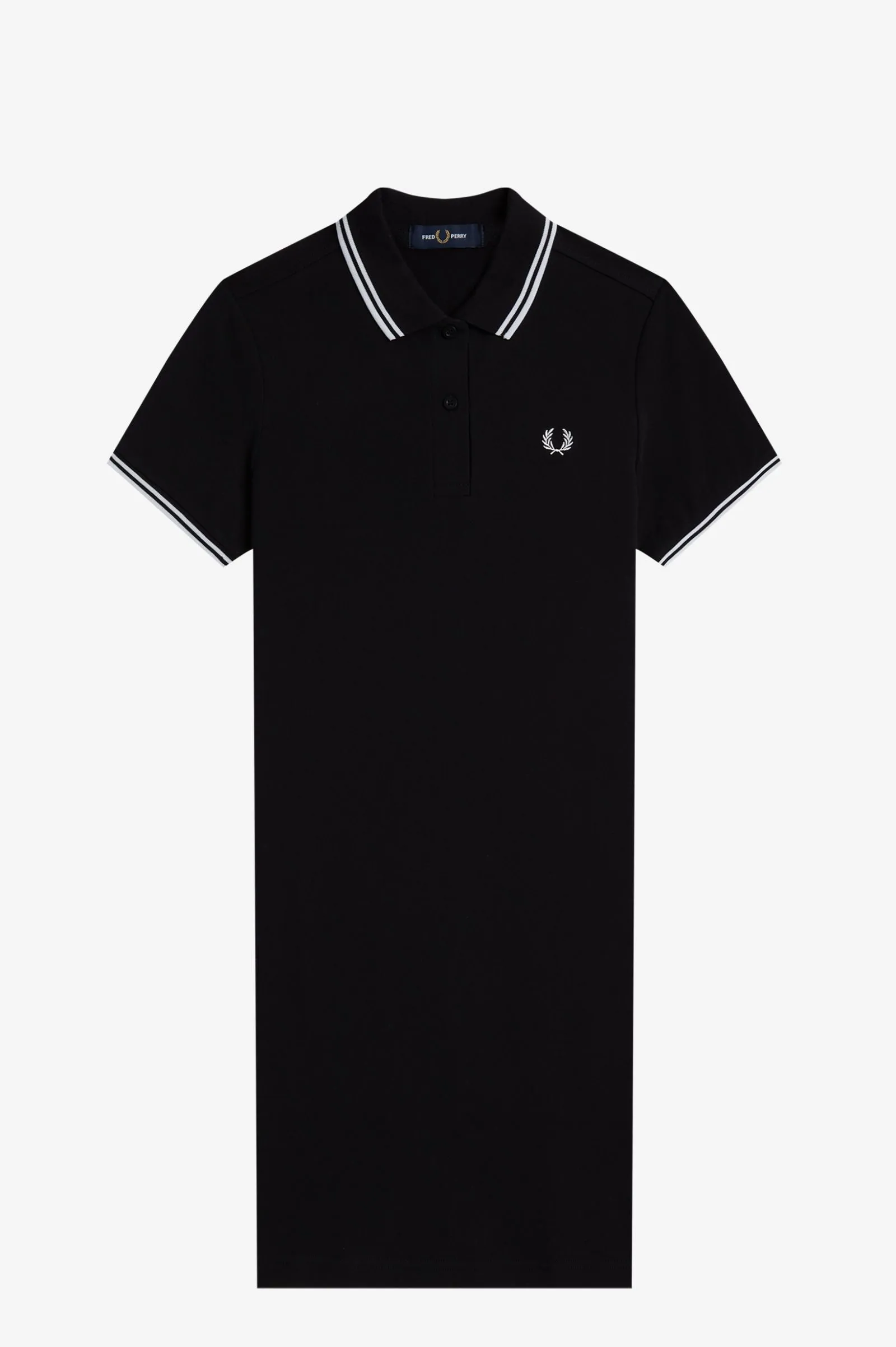 Twin Tipped Fred Perry Shirt Dress - Black