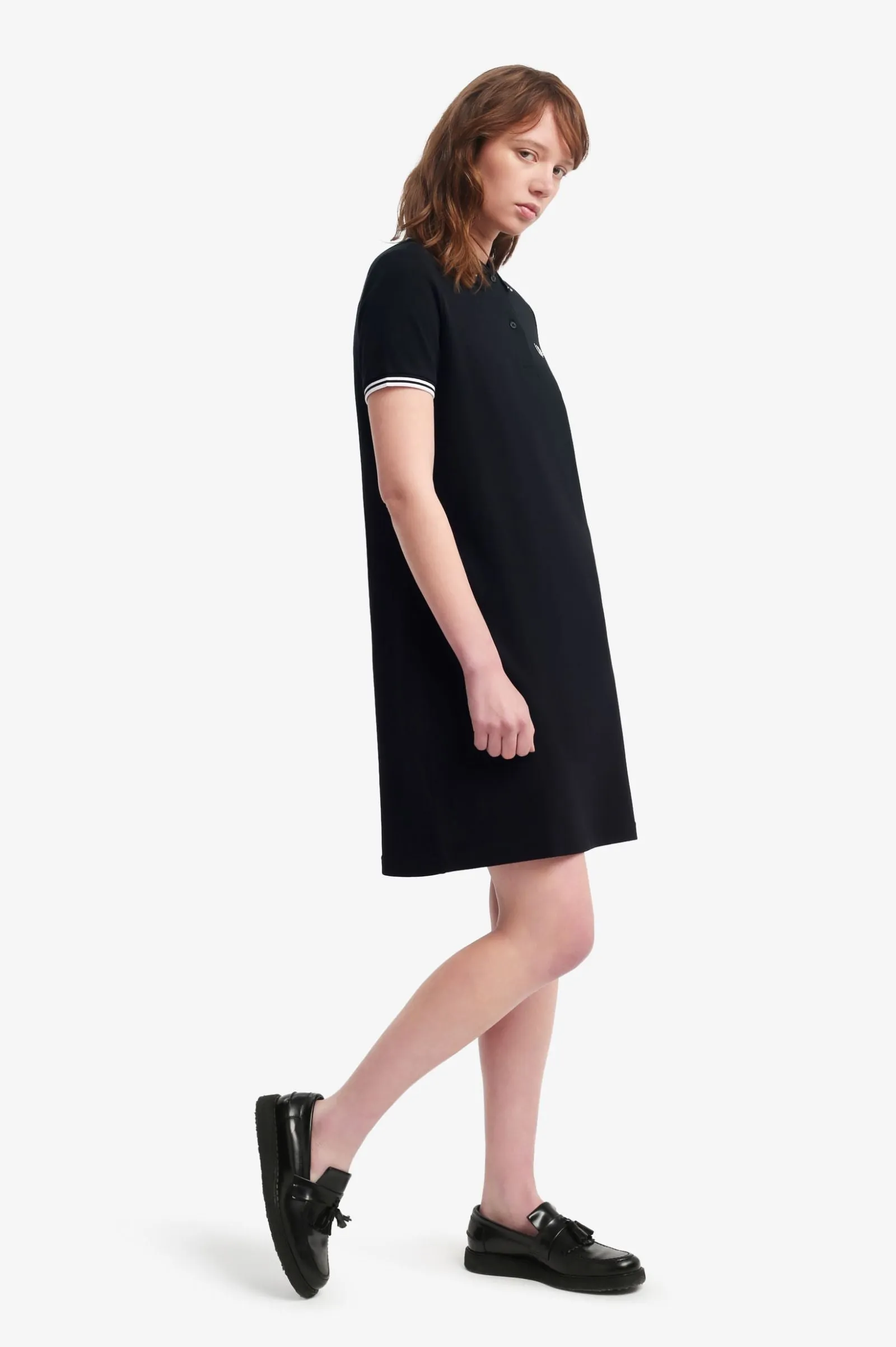 Twin Tipped Fred Perry Shirt Dress - Black