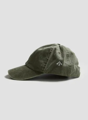 Vintage 6 Panel Cap in Washed Olive