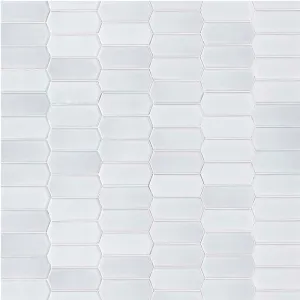 White Glossy Picket - Porcelain Tile