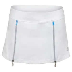 Women's 12 Inch Tennis Skort White and Mineral