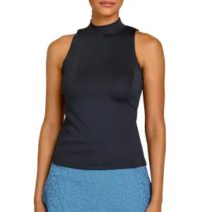 Womens Everdeen Sleeveless Mock Neck Tennis Top