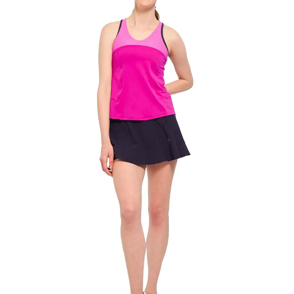 Women's Try Hard Tennis Tank Gem and Peony