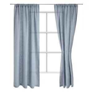 Zelva Curtain Set [Light blue]